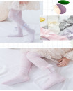 Girls Pack of 3 Cotton Tights Thin Hollowed Net Summer with Bowknot 1Y-8Y